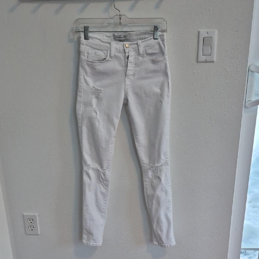 FLYING MONKEY White Skinny Jeans 25